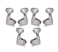 6Pcs Argento Serratura String Tuning Chiave Pioli Robusto Pratico Stabile