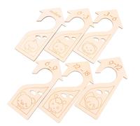 6PCS Armadio armadio Armadio divisori Gancio in legno per ragazzi e ragazze