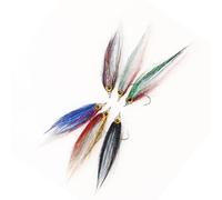 6pcs Artificiale Mosca Pesca Esche Realistiche Esche Pesce per Salmone Esche Set Ice Dub Minnow Fly con Gancio Realistico Pesce Lure