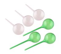 6Pcs Automatic Drip Self-Water Plant Flower Watering Ball Globes For Garden Yard