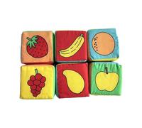 6pcs Babies Toys Building Blocks for Kids Building Blocks for Toddlers Stack Blocks Cube Blocks Box Recognize Pictures Module Soft Building Blocks Chi