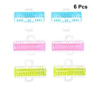 6pcs bigodini bigodini bigodini trasparenti bigodini bigodini in plastica