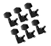 6Pcs Bloccaggio Chitarra String Tunings Pioli Zinchi Lega Macchina Testa Tuners Tunings Chiave Per Acustica Elettrica Chitarra Metallo Sintonizzazioni Stringhe Pioli Chiave