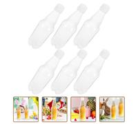 6pcs bottiglie trasparenti per uso quotidiano bottiglie di succo trasparenti