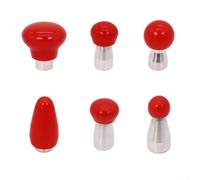 6PCS Cap Hammer Heads M8 Thread per Paintless Dent Kit Auto Body Tools Car Door Ding Fix