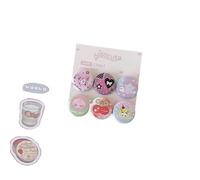 6Pcs Carino Cartoon Mini Cartoon Button Badge Kawaii Retro Ragazze Bambini Zaino Matita Borsa FAI DA TE Spilla Decorativa Pin Accessori, 1.0*1.0*1.0