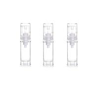 6pcs chiaro ricarica plastica pompa airless pompa vuoto crema lozione make up articoli da toeletta contenitore liquido tenuta prova perdite antiurto contenitore viaggio (10ml/0.34oz)
