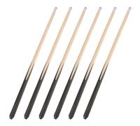 6Pcs Child-Sized Mini Pool Cue Sticks Wood Kids Billiard Practice Set