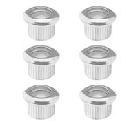 6PCS Chitarra Corde Puntali Tuners Conversione Boccole Attraverso Corpo Supporti Tappi Stringa per Chitarra Elettrica Strumenti Musicali Accessori Argento