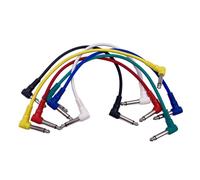 6Pcs Chitarra Patch Cavo Strumento Connettore Chitarra Pedale Effetto Cavo Cavo Basso Rumore Schermato Cavi Cavi