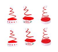 6pcs Christmas Tema Spring Hat Festival Party Hat Funny Chic