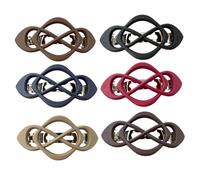 6pcs Clip per capelli da barna francese Strong Hold No Slip Vintage French Hair Clips per donne, colori casuali