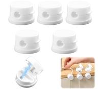 6Pcs Clip per Cavi,Fermacavi Scrivania,Organizzatore di Cavi da Scrivania Regolabile,Fermacavo Adesivo,Magnetico Cavo Clips per Cavi per TV,Comodino,Utensili da Cucina,PC Casa Ufficio (Bianco)