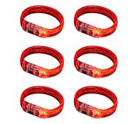 6pcs Colorful LED Bubble Braccialetti Per Eventi Notturni Che Si Illuminano Al Buio Braccialetti Gioielli Per Feste E Notte Evento Concerto E Festival Indossare