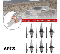 6PCS Common Rail Fuel Injector 0445120255 per Dodge Ram 2500 2003-04 Cummins A07