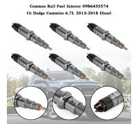 6PCS Common Rail Fuel Injector 0986435574 per Dodge Cummins 6.7L 2013-2018 T9