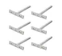 6pcs Concealed Shelf Support Floating Shelf Brackets T Brackets Fixings Hardware for Any Type Of Shelf And Wall Decoration(3)