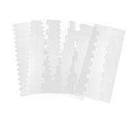 6pcs Creative Cake Cutters Simple Cake Making Scraphers Set (trasparente)