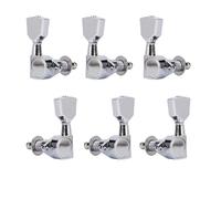 6PCS Cromo/Lega di Titanio 3R + 3L Chitarra Acustica/Folk Chiusura Completa Pioli String Accordatori Chiavi (Color : 4)