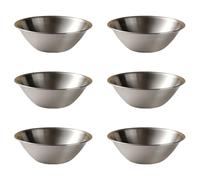 6Pcs Cucina Forma di V Miscelazione Insalatiera In Metallo Spessa Ciotola Zuppa In Acciaio Inox Dessert Ciotole Contenitore di Cibo Durevole