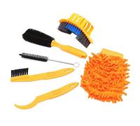 6pcs Detergente per catena per bicicletta Kit di attrezzi per spazzole per