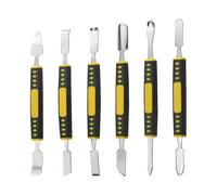 6Pcs Dual Ends Metal Spudger Set Professional Prying Opening Repair Tool Kit for IPhone IPad Tablet Mobile Phone Watch