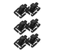 6Pcs Durable Black Water Bladder Tube Clips Rotatable for Hiking and Camping
