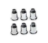 6pcs Durevole Metallo Elettrico A Corda Chitarra Traghetti Che Montano Attraverso Le Boccole Delle Boccole Delle Boccole Del Corpo Sostituzioni