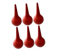 6pcs Ear Wash Ball Red Light Bulb Ear Globe Lampadine Ear Mano Lampadina Squeeze Pulizia Palla Naso Sucker Sucker per il naso del bambino Ventosa per il naso del