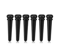 6pcs Ebony Bridge Pins, Abalone Shell, Ropper Ring per Chitarra Folk, Spille per Chitarra, Parti di Chitarra con Guscio di Abalone per Chitarra Folk