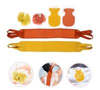 6pcs esfoliante Guanti da bagno con doccia da bagno con scrubber posteriore e