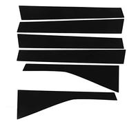 6pcs finestra pilastro post rivestimento rivestimento nero ridotto sostituto per jazz esterno laterale monatura della finestra accessori aggiornamenti (2004-2007)