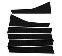 6pcs finestra pilastro post rivestimento rivestimento nero ridotto sostituto per jazz esterno laterale monatura della finestra accessori aggiornamenti (2008-2013)