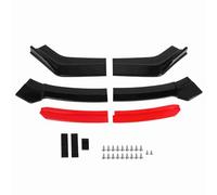 6PCS Front Bumper Lip Separator, Universal ABS Bumper Lip Diffuser Splitter with Glossy Black Finish, for Accord