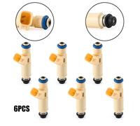 6pcs Fuel Injectors YL8E-C7B per Ford Escape 3.0L V6 2001-2003 195500-3520 C11 Y