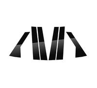 6PCS Gloss Black Polished Pillar Posts For Land Rover Range Rover Sport L494 2014-2021 Window Trim Cover BC Column Sticker Copertura adesiva del montante B