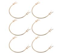 6Pcs Golden Metal Handbag Handles Durable Replacement for DIY Bag Making