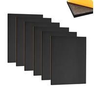 6PCS Gomma Adesiva Eva Foglio Neoprene Adesivo Isolante Guarnizione Adesiva Fogli di Schiuma Gomma Espansa per Mobili DIY(Spessore 3mm, 30x20cm)