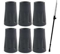 6PCS Gommini per Bastoncini Walking Universale, Bastoncini da Trekking, Bastoncini Nordic Walking Pads, Ricambi Bastoncini Trekking, per Tutti i Bastoncini da Trekking Comuni