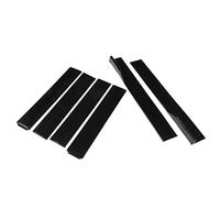 6PCS Gonna Laterale Universale, KIMISS Minigonne Laterali Inferiori per Auto ABS Flessibile Esterno Linea di Fondo Laterale Inferiore per Automobile(Nero)
