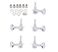 6pcs Guitar Blocking Sunder Siet Acciaio in lega premium 3L3R 1:21 Chiave di accordatura del rapporto ingranaggio PEGS Sostituzione della testa della macchina per chitarra