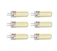 6Pcs Gy6.35 LED, 700lm 72 LED 360 Gradi Gy6.35 LED Lampadina 7W AC DC12V G 6 35 G6.35 Corn Light per Lampade a Sospensione Soffitto Luce Calda (2700K 3000K) (Bianco 6000K)