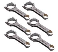 6pcs H-Beam Forged 4340 EN24 Bielle Pleuel Conrods For BMW N55B30 engine 5.681"
