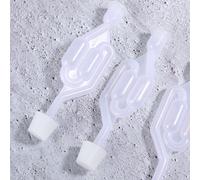 6pcs Home Brew Tappi per vino Tappo conico in silicone con foro Valvola Airlock