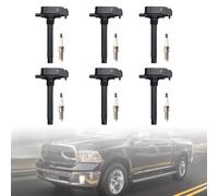 6pcs Ignition Coil+Spark Plug UF807 Per Dodge Ram Chrysler 3.6L 2016-2021 S1