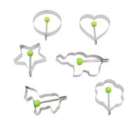 6pcs in acciaio inox stampo da cucina fritto pancake antiaderenti anelli