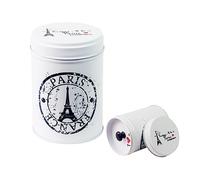 6pcs Iron Box Box Box Candy and Snack Jar Cover Cilindrica a doppia copertura