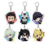 6Pcs Kaiju 8 Anime Cartoon Zaino Ciondolo Portachiavi Hibino Kafka Ciondolo Portachiavi