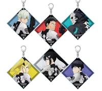 6Pcs Kaiju Anime no 8 Portachiavi Hibino Kafka Hoshina Soshiro Cartoon Divertente Ciondolo Zaino Portachiavi