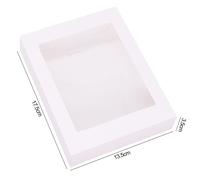 6pcs Kraft Carta Fai da Te Regalo Scatola Con Finestra Per Matrimonio Compleanno